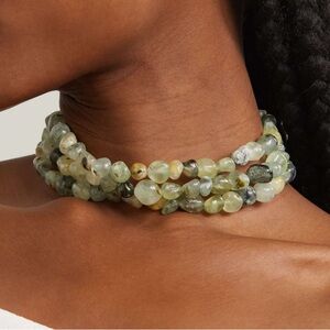 Cult Gaia Jade Multistrand Choker Necklace